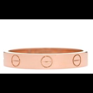 AUTHENTIC 18K rose gold Cartier ring. Size 51 or 5.75. Very good condition.
